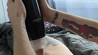 Morning Solo Play with Cum Over Breakfast