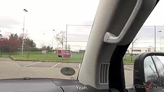 Busty cougar pickup with natural tits creampie amateurs sucking