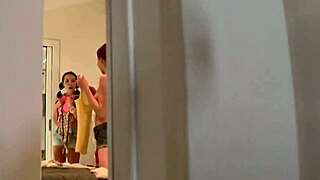 A lad seduces his playful roommates into an intimate encounter in the bathroom
