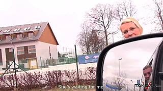 Busty cougar pickup with natural tits creampie amateurs sucking