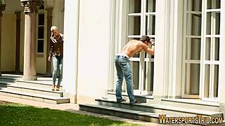 Clothed Ho Pee Drenches In Outdoor Hardcore Fetish