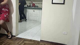 Stepmother's Daily Affair with Stepchild After Husband Leaves