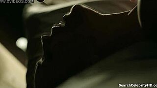 Melissa George bent over in doggystyle scene