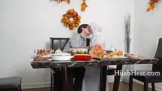 Thanksgiving Dinner With Girlfriend Nadia White Hijab