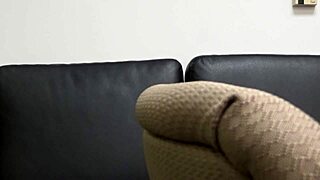 zelda sits on the sofa for a rough casting interview