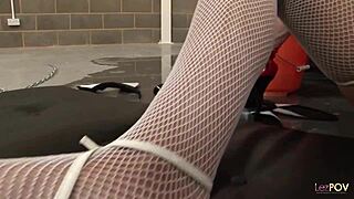 Blonde Dyke Feels Intense Pleasure Licking Brunette Friend's Wet Pussy