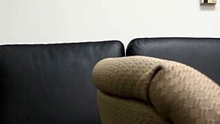 zelda sits on the sofa for a rough casting interview