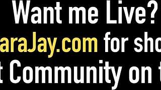 massive jugs sara jay in hardcore group threesome