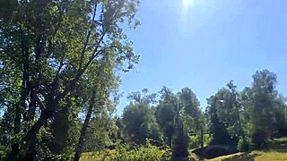 Want to see Anna nude in public park?