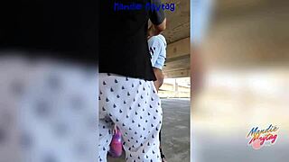 Wow, Outdoor Blowjob Behind The Scenes With Young Devan And Big Black Cock!