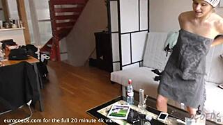 Linda Masturbates And Smokes In Private Voyeur Video