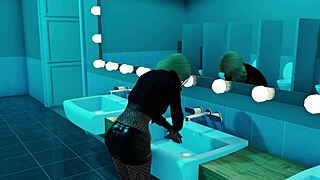 club night with blonde dancing and facial