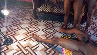 New Year threesome with teen and two guys