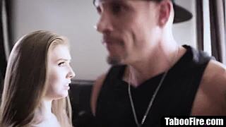 Hot girl gets rough fucking and deepthroat from repo man