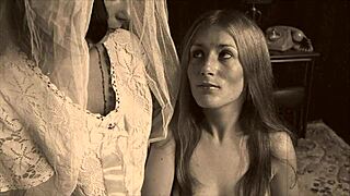 hey, check these vintage lesbian lovers getting cozy