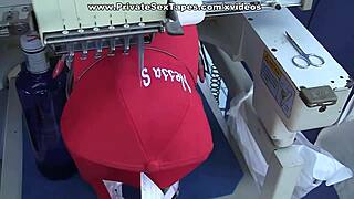 in this homemade scene, a brunette with piercing gets her pussy fucked publicly