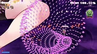 hgame - work hard succubus-chan end - bard enoi in missionary position with pierced nipples