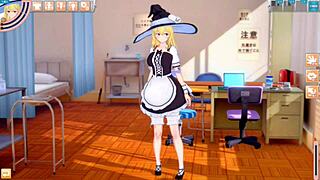 Obsessed with Marisa Kirisame's Big Boobs in 3D Hentai!