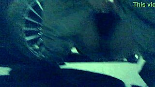 girl alone at night in parking lot lowers pants to piss