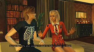 Sims 4 Wicked Halloween Part 2 - Punishment for Treason with Blonde Young 18+ Cheating