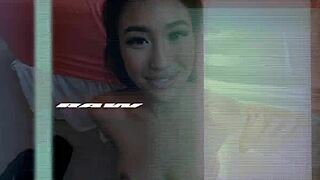 Kitty Valance's glasses get cum covered in this POV scene