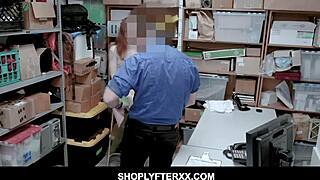 Pepper Hart gets caught shoplifting and fucked hard.