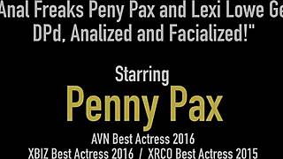 Anal freaks peny pax and lexi lowe get dpd analized