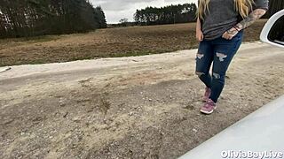 Busty Hitchhiker Fucks For Ride With Blowjob And Doggystyle Cum.