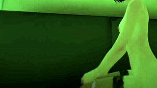 The sexaloid girlfriend relaxes on the sofa in this 3d hentai animation at 4k 60fps uncensored