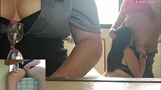 Couple Fucks, Secretary Joins Threesome