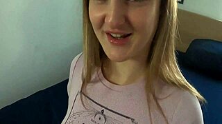 Gamer loses bet to her roommate and sucks his big cock!