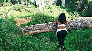 Man, Maya hops into a stranger's car and bangs him hard outdoors!