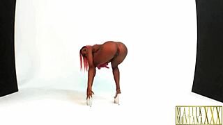 Sarai Minx's big tits covered in Majiik Montana's load?