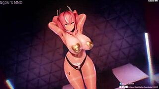 Hentai 3some action with big tits and wild ass play