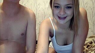 Is this sexy blond teasing or really fucking her boyfriend?