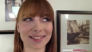 19yo Ginger Dicked in Both Holes