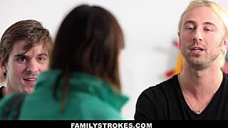 cute stepsister hope howell gets double penetrated by stepbrothers 😍