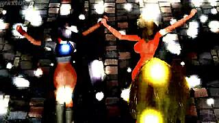 half-naked girls in anime dance and sing their hearts out