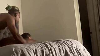 my step sister was mad so i handcuffed her and fucked her ass