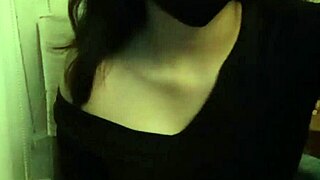 Watch this horny girl touch herself all over, moaning as she masturbates wildly.