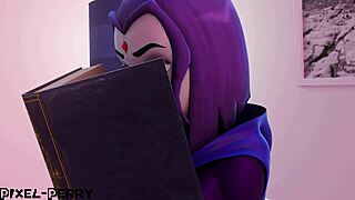 Teen Transsexual Pixel Perry Rides Cock Doggystyle for Big Ass Creampie!