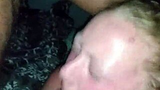 Rosie takes it from behind then gags on my dick until it spits cum.