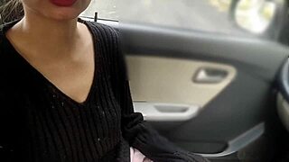 Fucking ex girlfriend in car publicly