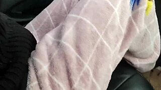 Fucking ex girlfriend in car publicly
