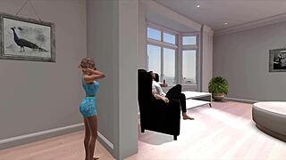 My father-in-law's perverse desires in 3D anime.