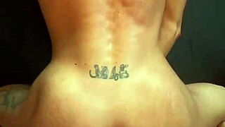 muscular couple enjoys intense session ending in facial