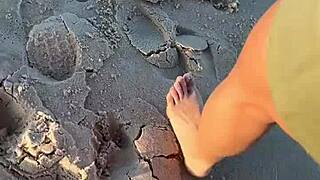 Melina Khalifa bends over in doggystyle, her clothes ripped by an old cuckold partner