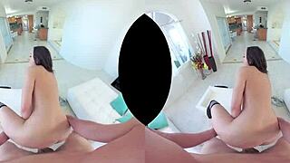 Watch Whitney Wright Ride Cock in VR and Swallow Cumshot!