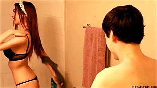 Step sister seduces in the shower 😘