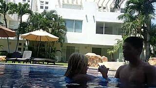 what a tasty romp after swimming in the pool with my girlfriend.